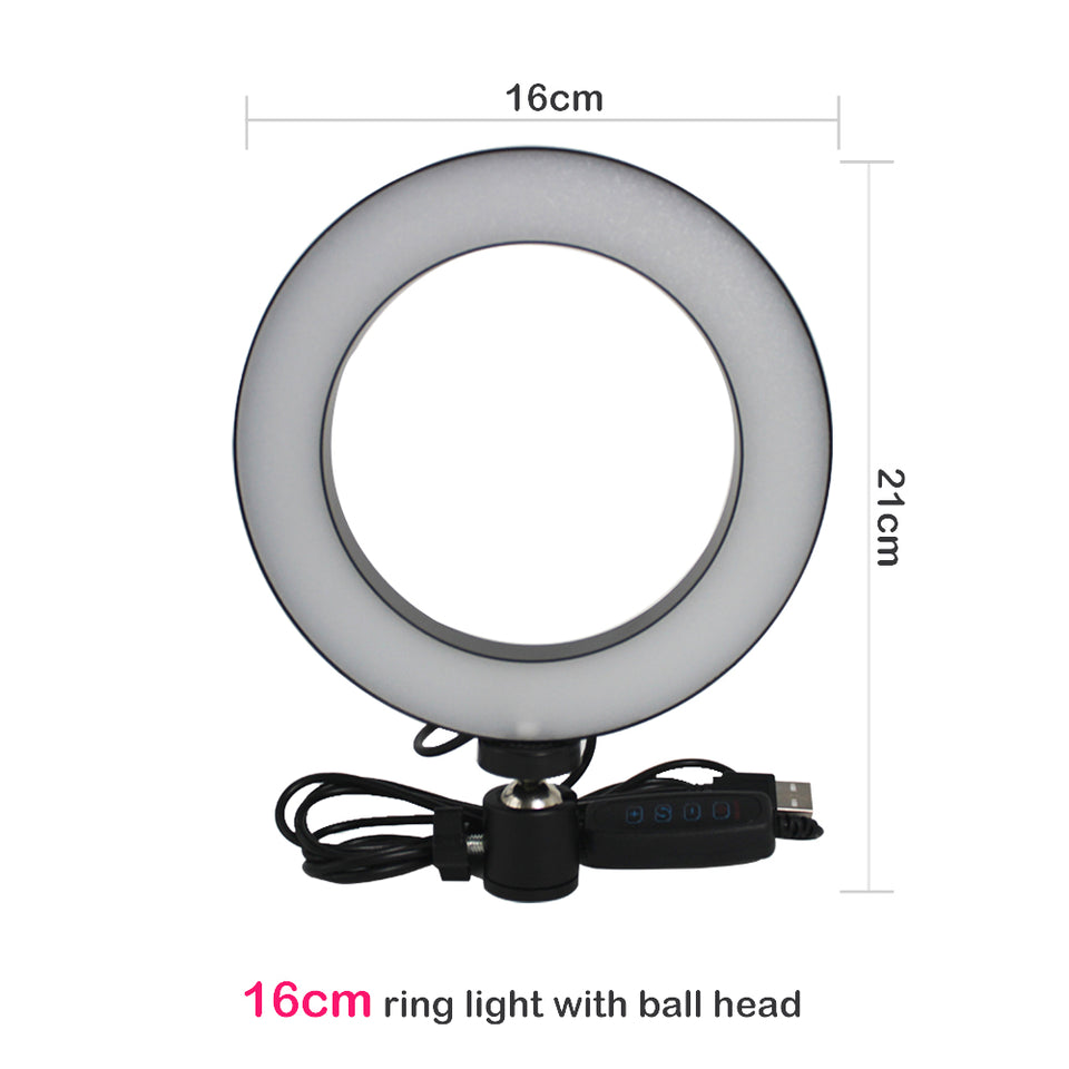 LumaGlow 10" LED Ring Light Kit with Remote for iPhone Videos