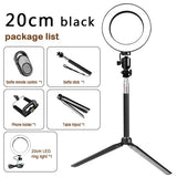 LumaGlow 10" LED Ring Light Kit with Remote for iPhone Videos