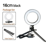 LumaGlow 10" LED Ring Light Kit with Remote for iPhone Videos