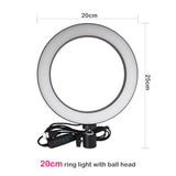 LumaGlow 10" LED Ring Light Kit with Remote for iPhone Videos