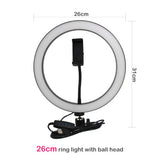LumaGlow 10" LED Ring Light Kit with Remote for iPhone Videos
