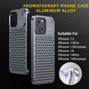 Aluminum iPhone case with cooling vent design