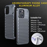 Aluminum iPhone case with cooling vent design