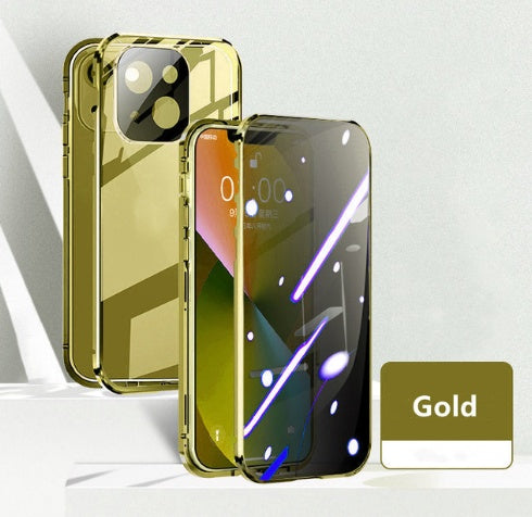 Anti-peep screen protector case side viewing angle blocked