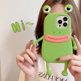 Cute 3D frog iPhone case kawaii design
