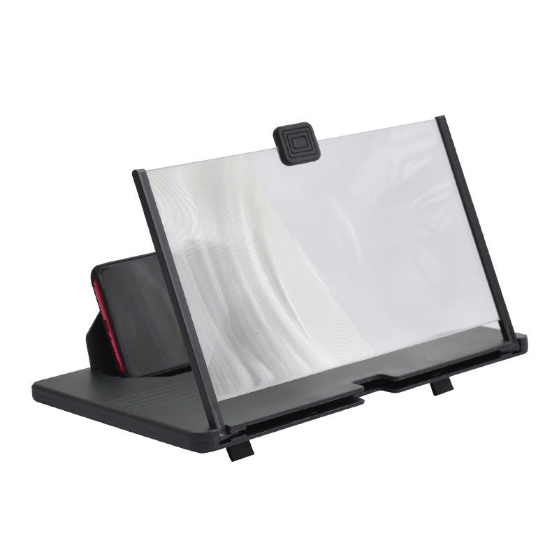 Foldable mobile phone screen magnifier for travel