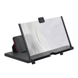 Foldable mobile phone screen magnifier for travel