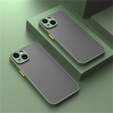 Frosted acrylic shockproof protective iPhone case