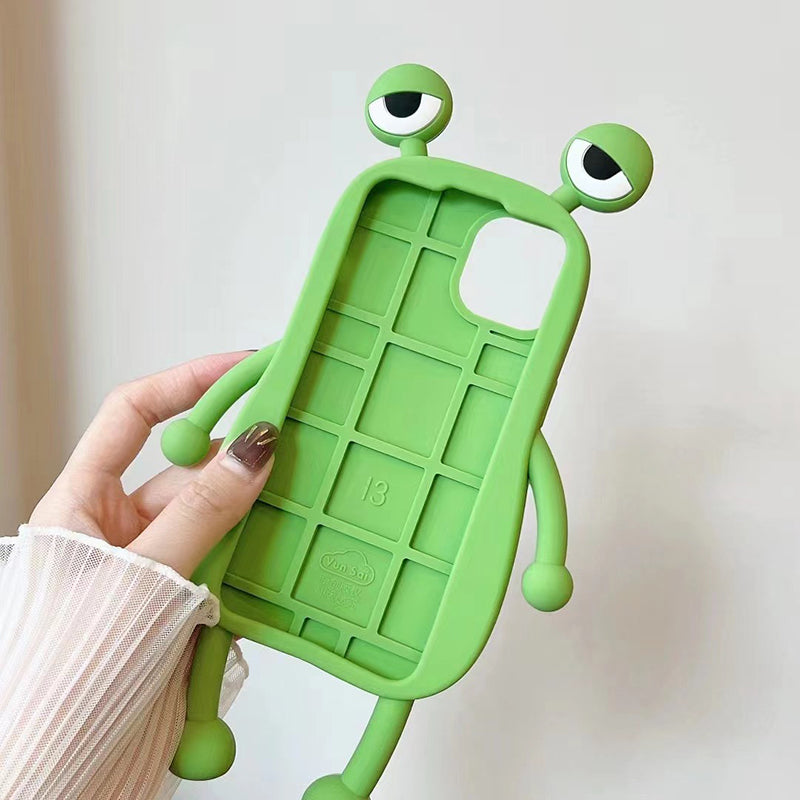 Cute animal-themed iPhone case with protective edges