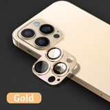 HD tempered glass iPhone camera lens protector silver edition