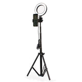 LED selfie ring light kit with Bluetooth remote for iPhone