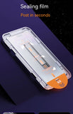 Easy-install iPhone screen protector with alignment frame