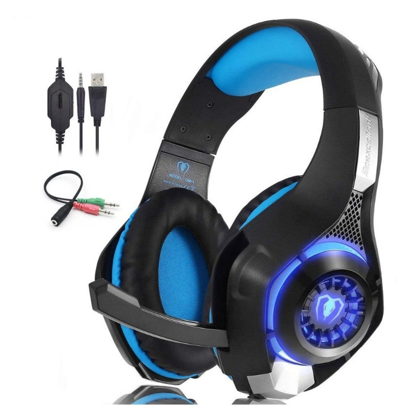 LED gaming headphones designed for long gaming sessions