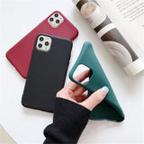 Matte frosted iPhone case in black color