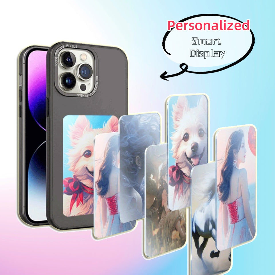 NFC e-ink iPhone case with customizable digital display