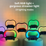 Smart bedside lamp with clock and alarm display