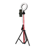 10-inch RGB LED ring light with tripod and phone holder