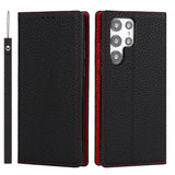 Slim shockproof Samsung Galaxy leather phone cover