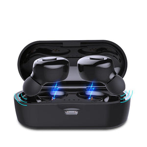 Waterproof earbuds used during workout