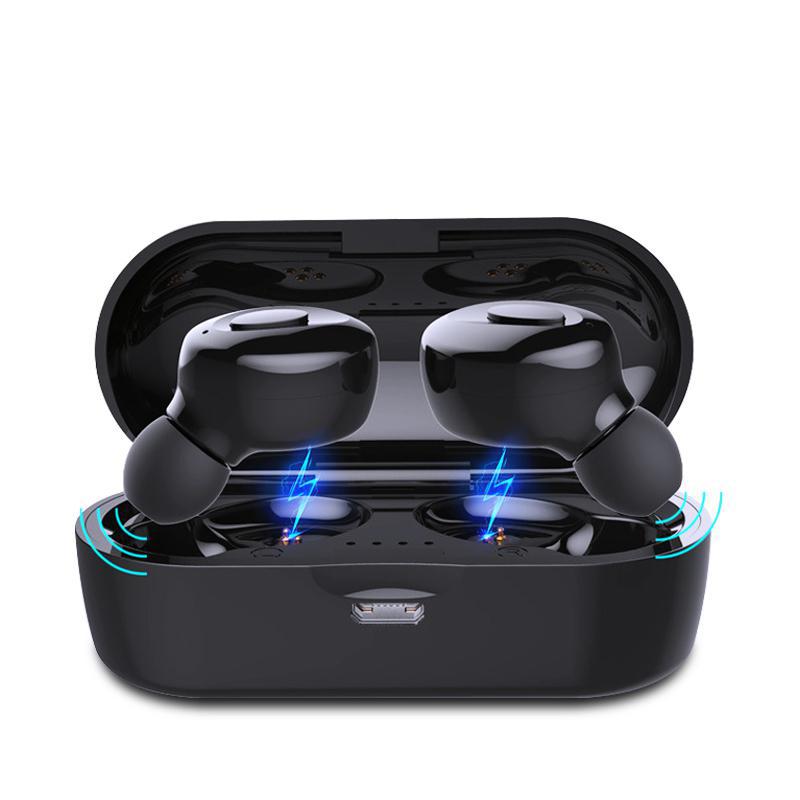 Bluetooth earbuds showing NFC connection