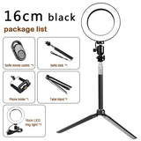Adjustable TikTok video lighting setup with tripod stand