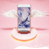 Modern angel wings fast wireless charger with halo lighting