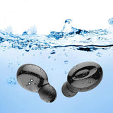 Waterproof earbuds used during workout