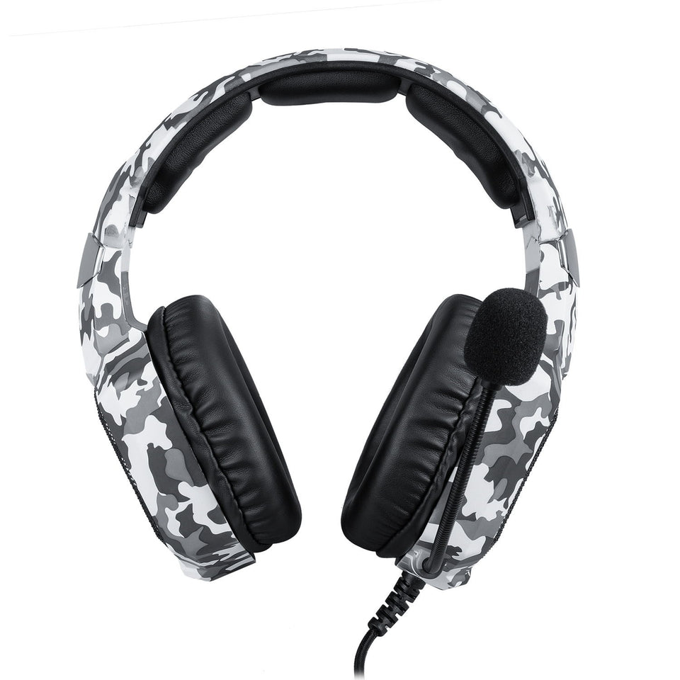 Wired stereo gaming headset with 3.5mm audio connection