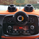 Fast wireless car charger mounted on dashboard