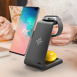 Fast wireless charger stand for desk and bedside setup