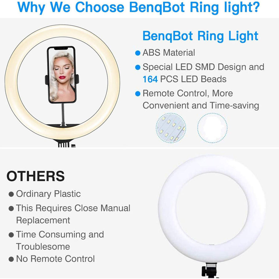 Professional LED lighting kit for YouTube and TikTok videos